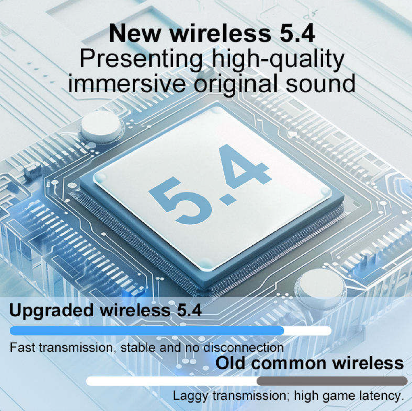 True Wireless Bluetooth Earbuds