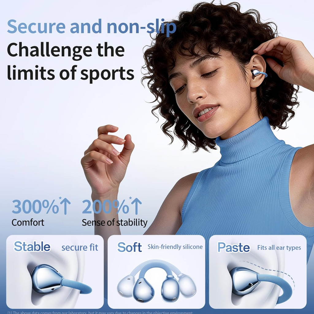 Crystal Clear Clip-On Wireless Earbuds