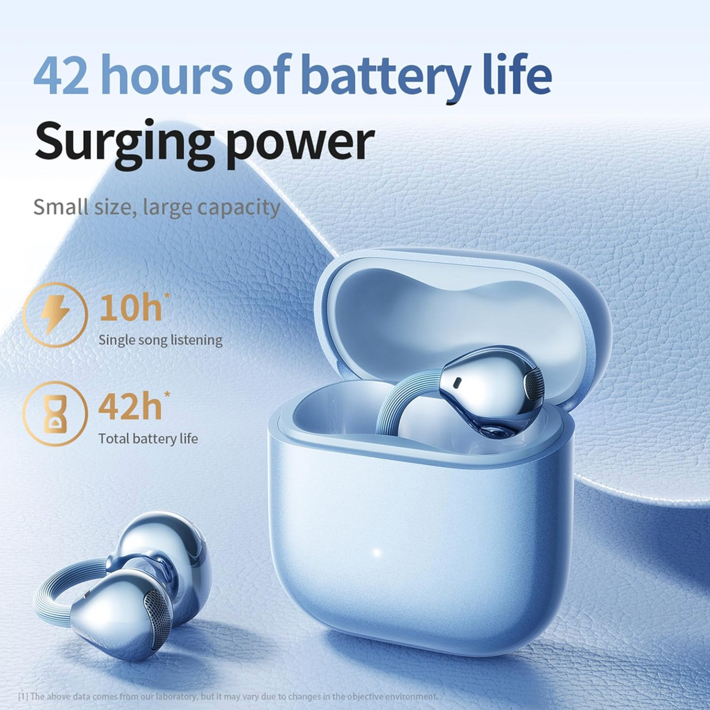 Crystal Clear Clip-On Wireless Earbuds