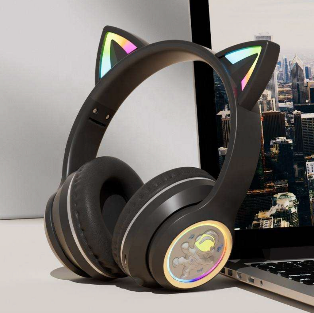 Wireless Cat Ear Gaming Headset