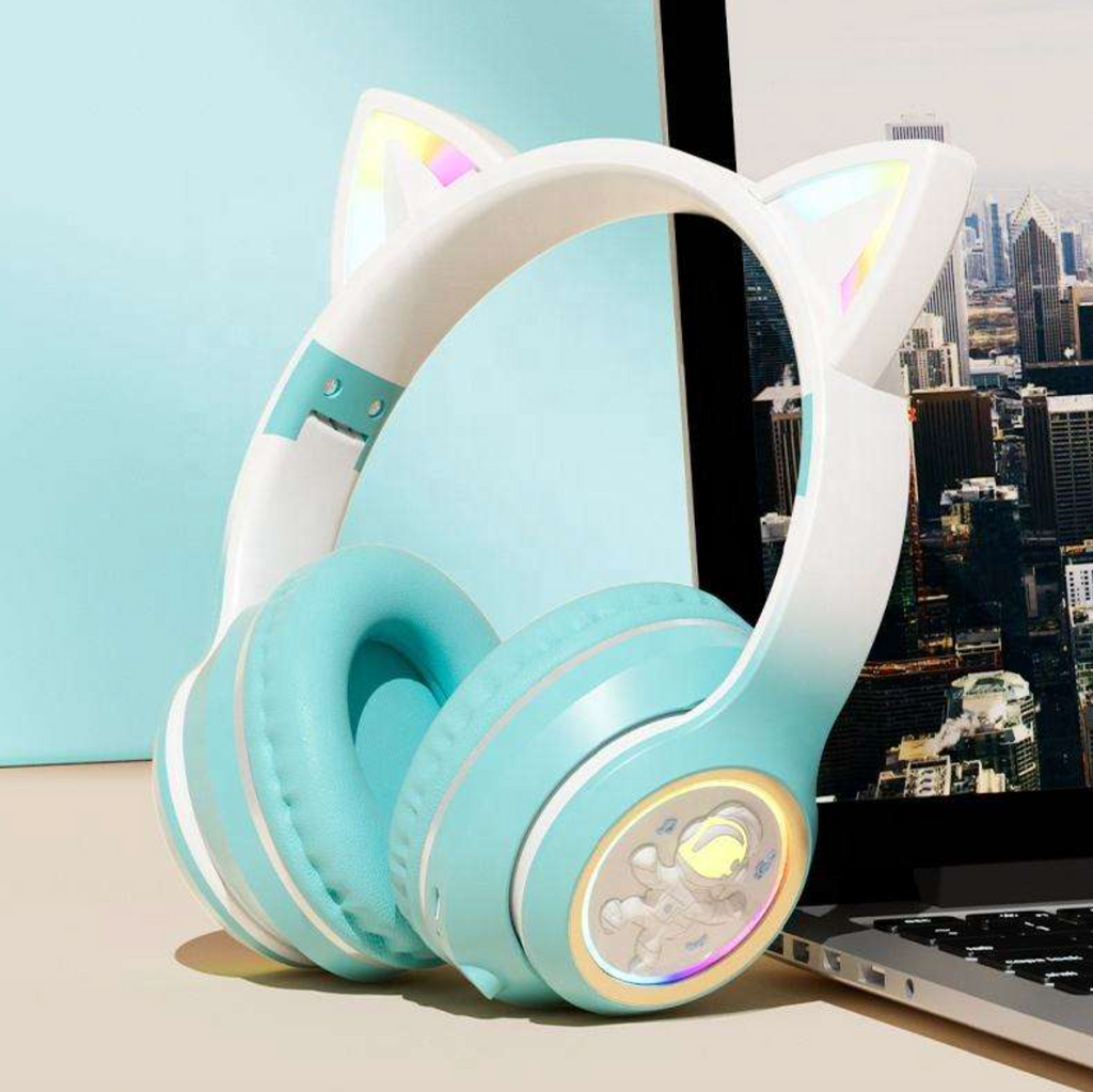 Wireless Cat Ear Gaming Headset
