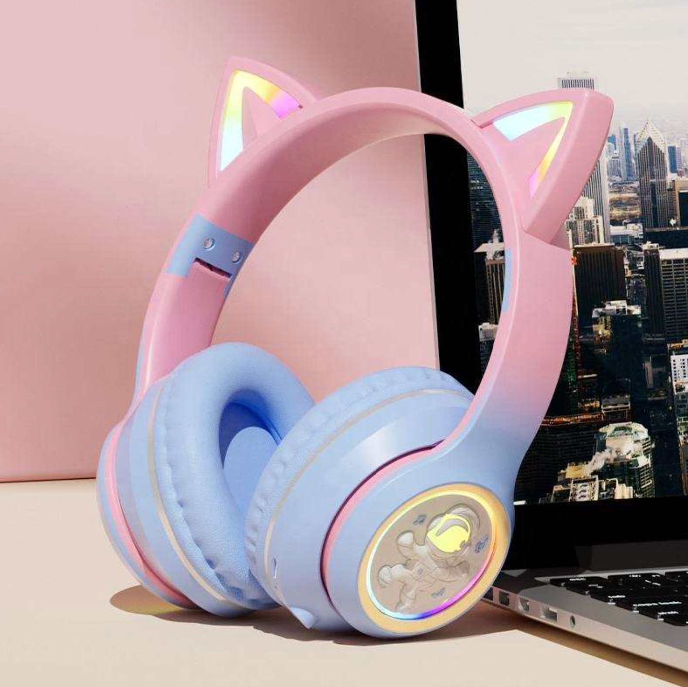 Wireless Cat Ear Gaming Headset