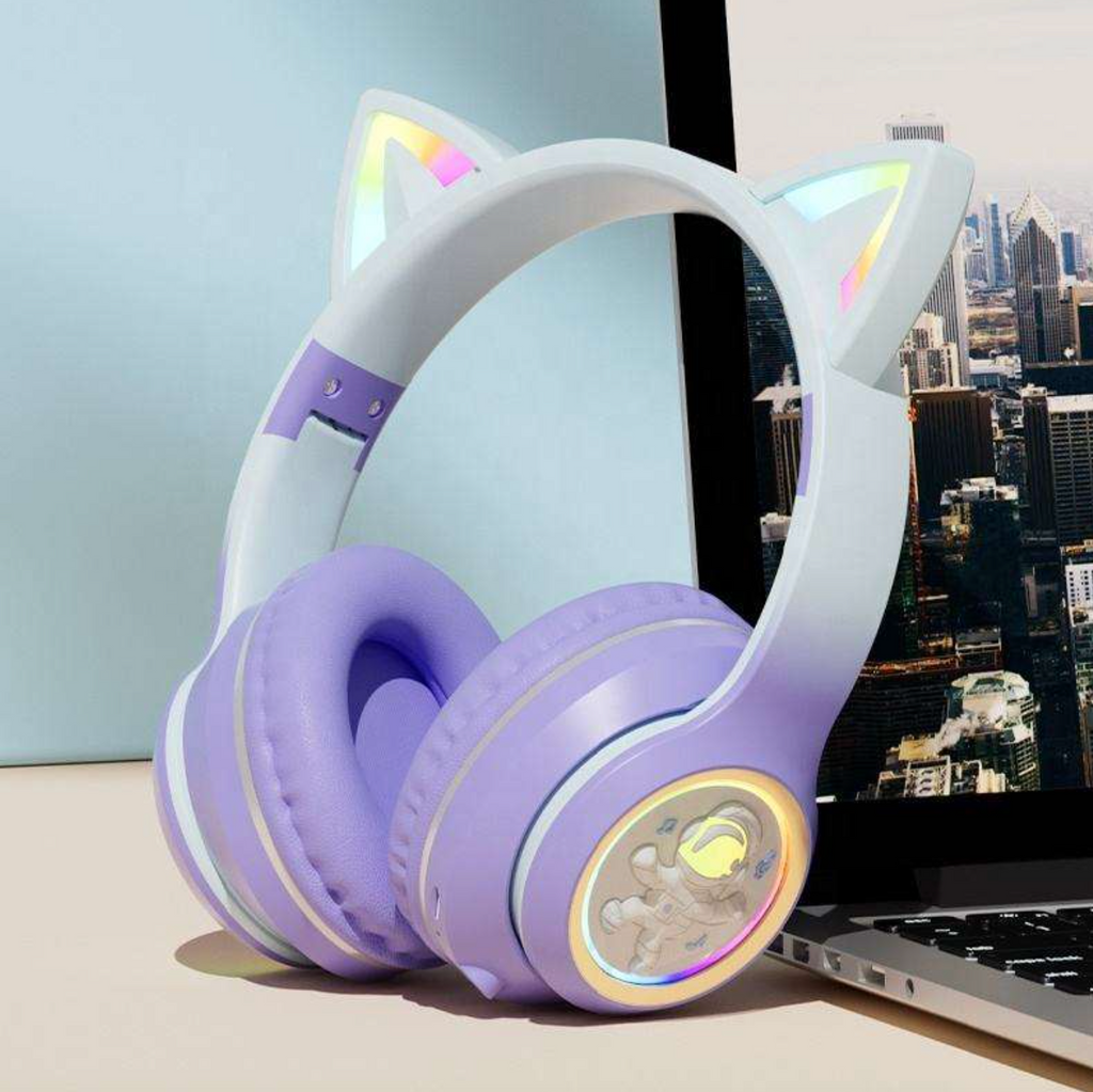 Wireless Cat Ear Gaming Headset