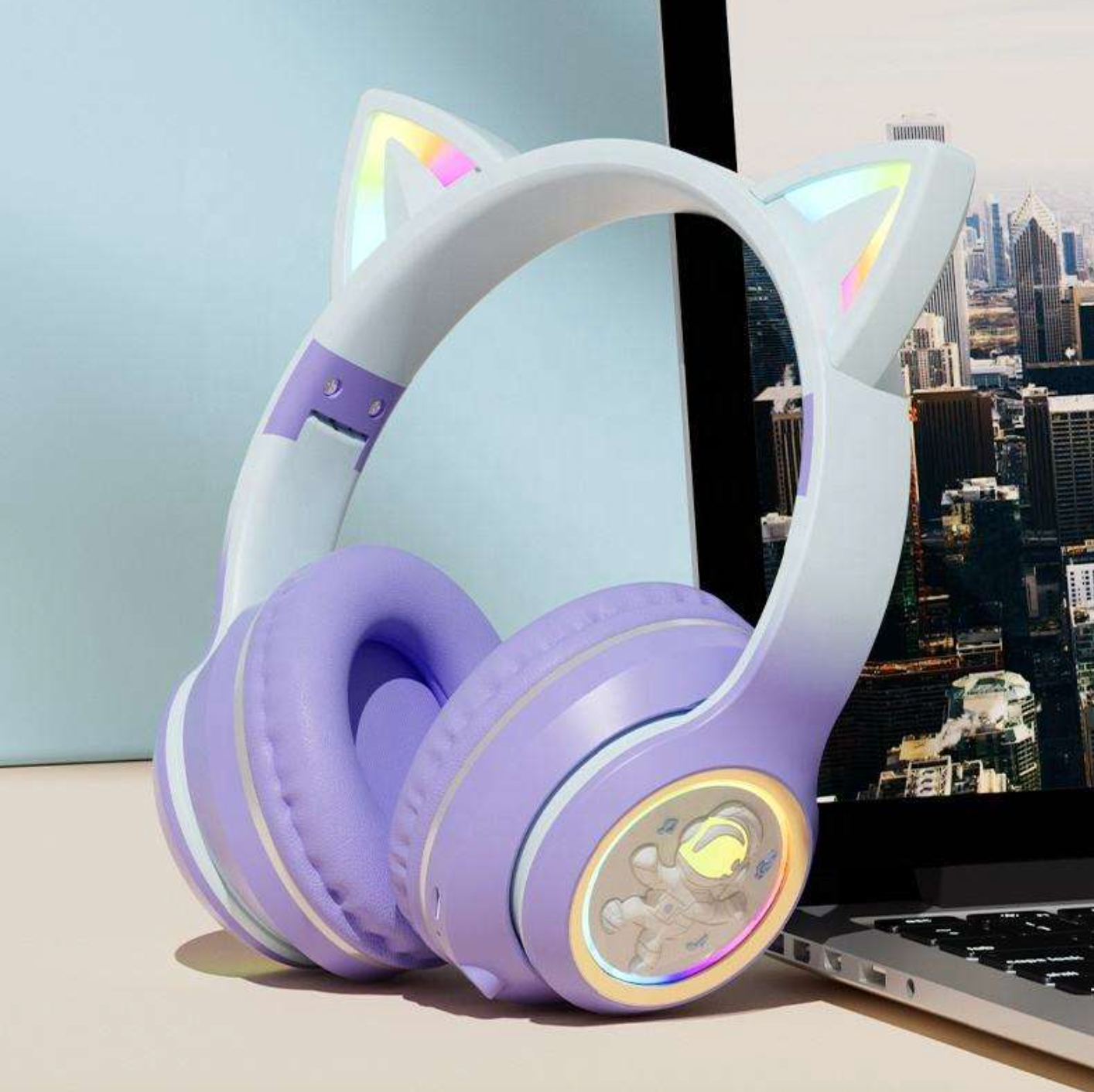 Wireless Cat Ear Gaming Headset
