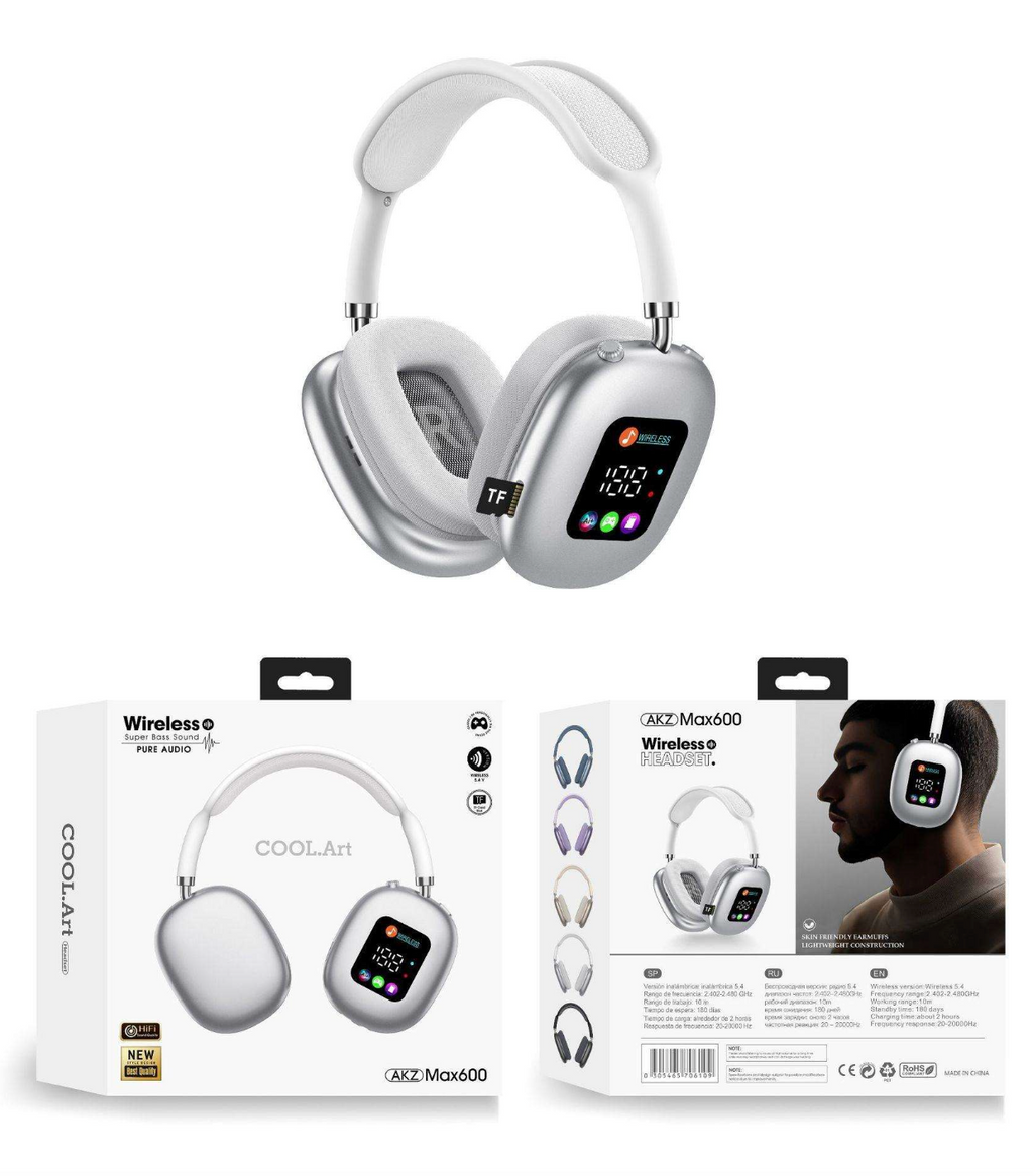 Wireless Noise-Cancelling Headphones with Display