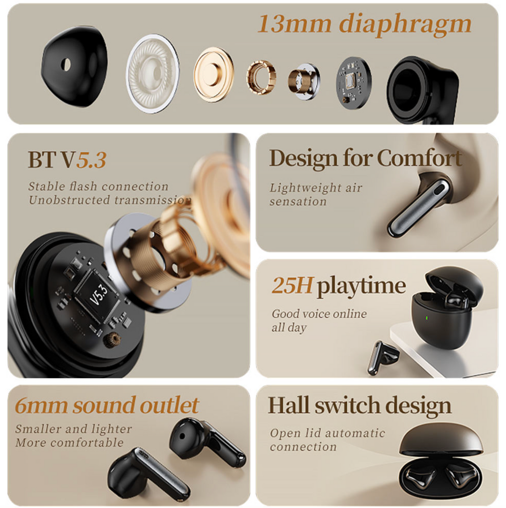 Noise-Cancelling Wireless Earphones
